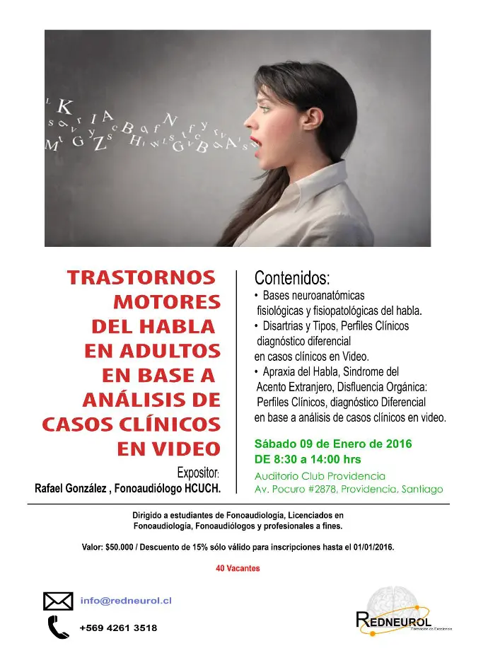 Curso trastornos motores del habla en adultos