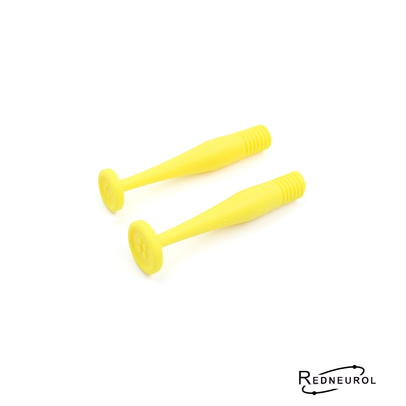 [10099] ARKs Button Tips (2 Pack Small) Yellow