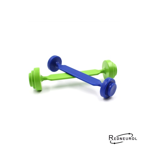 [10131] ARKs ProBarbellT Set (1 Lime Green 1 Dark Blue)