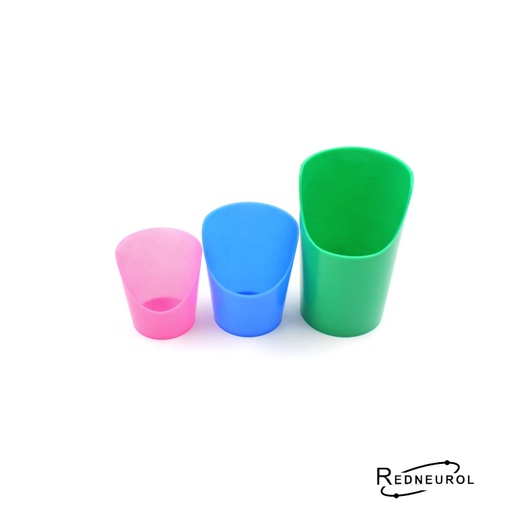 [10191] Set 3 Vasos recortado Flexible ARK´S (1,2 y 7 oz)